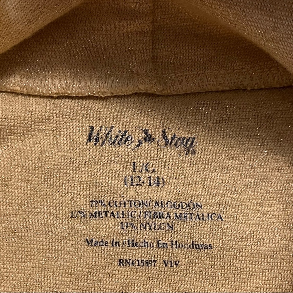 WHITE STAG  Women’s Turtleneck Sweaters Gold/Silver Shimmer Size L/G (12-14) - Picture 4 of 5